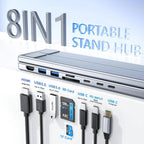 🔥Limited-time discount of 49%🔥8-in-1 USB-C Laptop Stand — with Multifunctional Docking Station💻