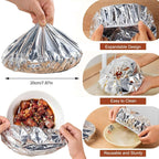 🍲🔥 Home dining table & food container aluminum foil heat-retaining cover
