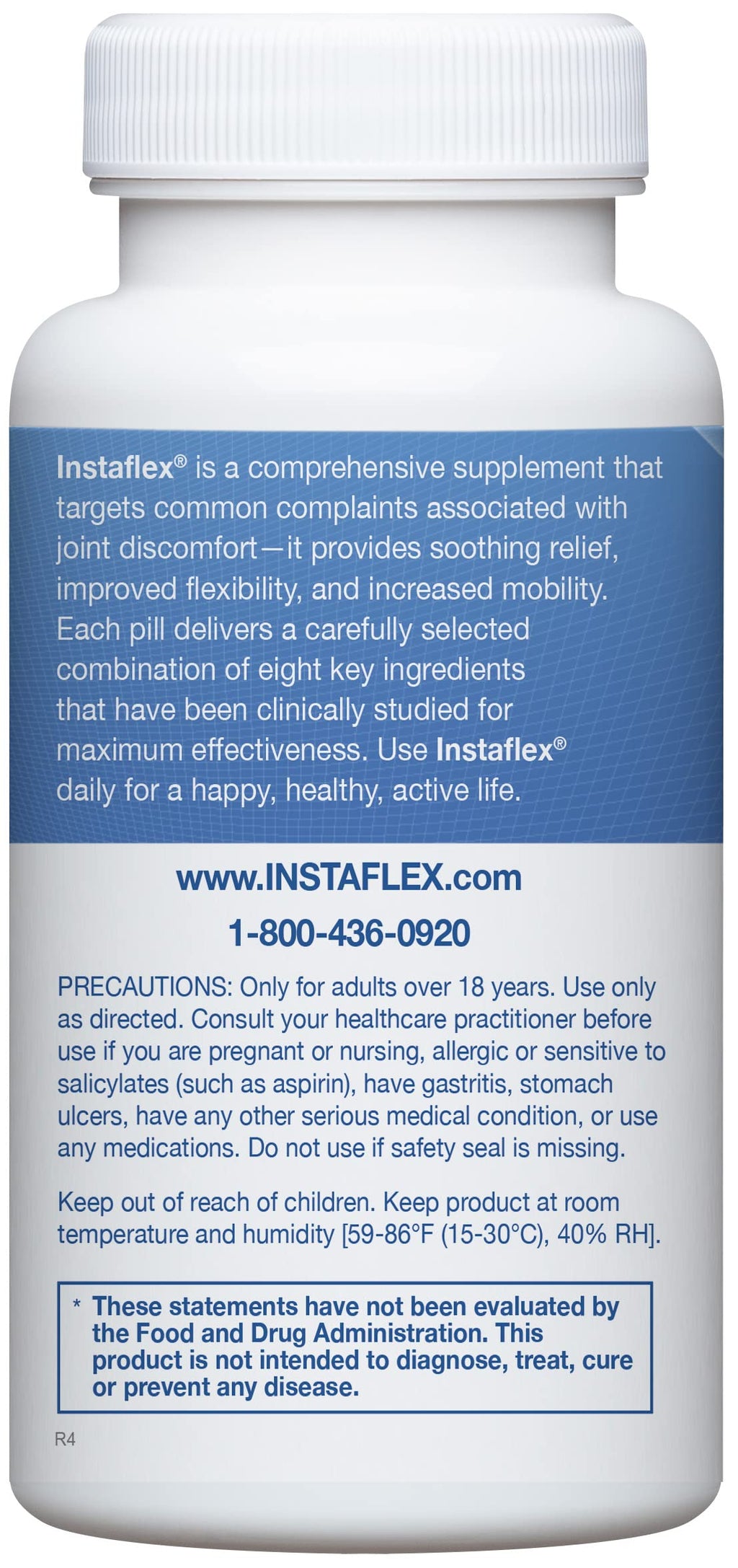 Instaflex Joint Support Supplement for Men and Women - Glucosamine, MSM, White Willow, Turmeric, Ginger, Cayenne, Hyaluronic Acid - 90 Capsules