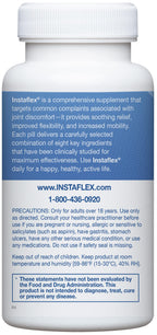 Instaflex Joint Support Supplement for Men and Women - Glucosamine, MSM, White Willow, Turmeric, Ginger, Cayenne, Hyaluronic Acid - 90 Capsules
