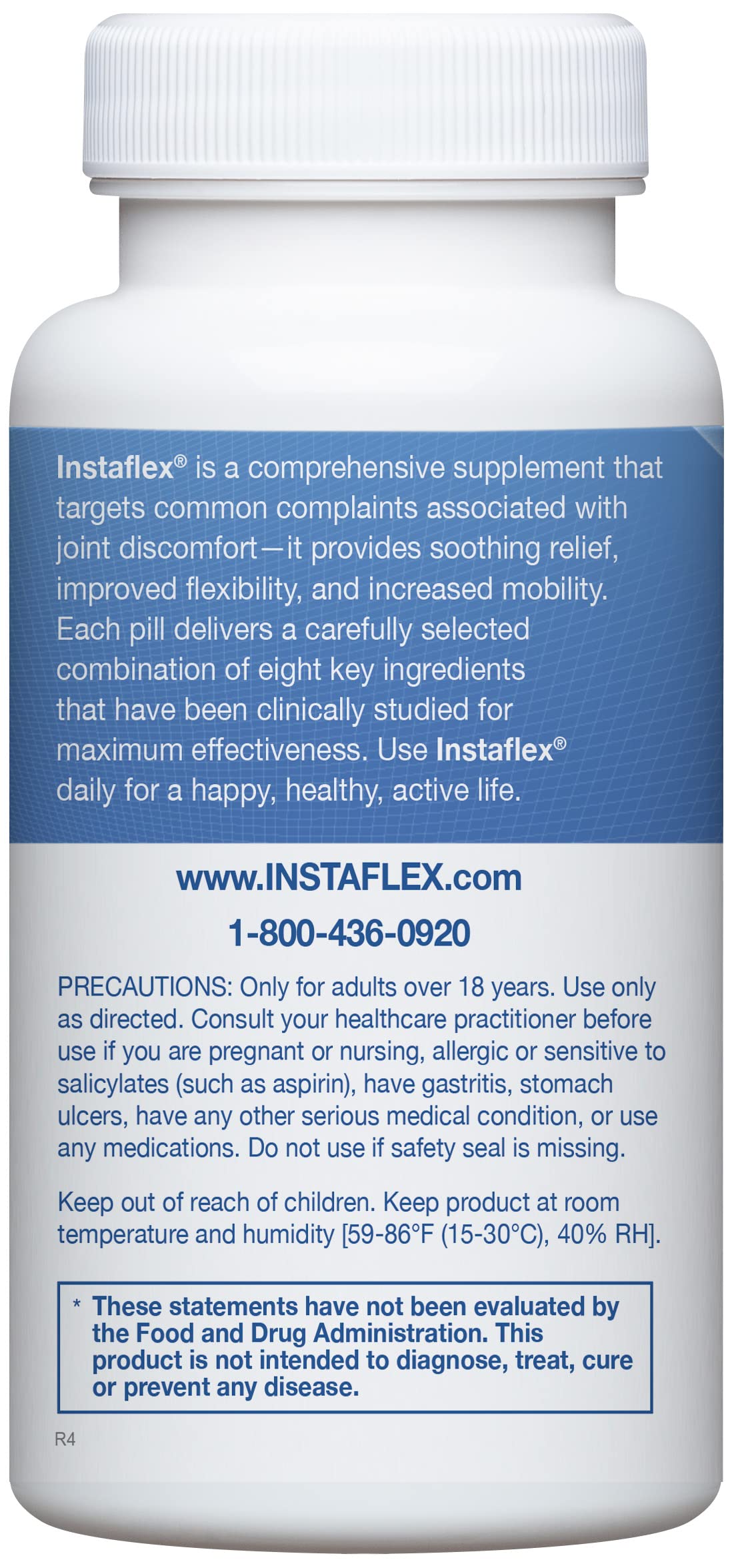 Instaflex Joint Support Supplement for Men and Women - Glucosamine, MSM, White Willow, Turmeric, Ginger, Cayenne, Hyaluronic Acid - 90 Capsules
