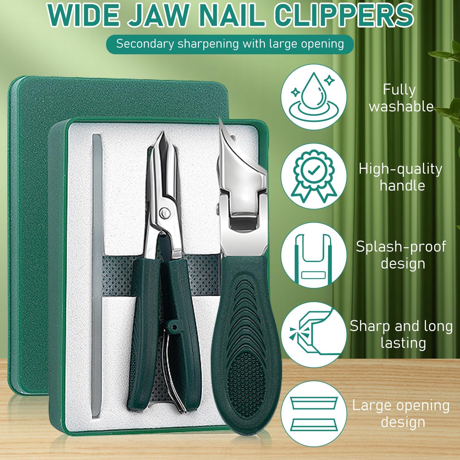 3-Piece Sets of Eagle Beak Beveled Nails Clippers