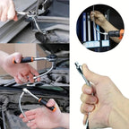 Flexible Socket Extension Bar Set – Bendable Ratchet Wrench Extensions for Tight Spaces, Carbon steel Automotive Repair Tool Kit