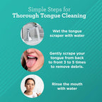 GuruNanda U Shaped Stainless Steel Tongue Scraper 2-Pack