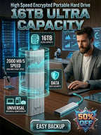 ⚡50K+ SOLD! Almost Gone-16TB Large-Capacity Type-C Portable Mini SSD