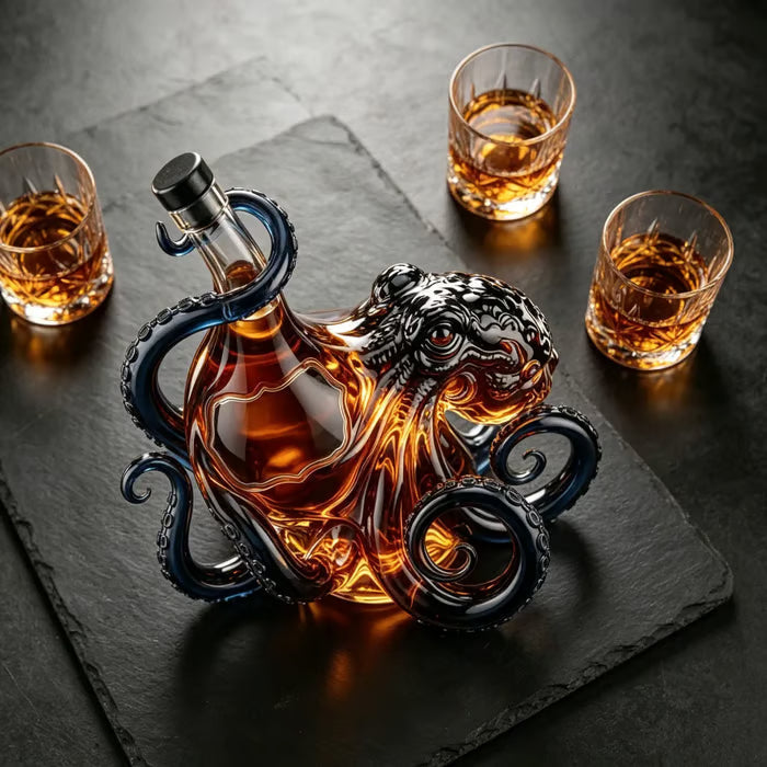 🎁 Father’s Day 49% OFF –  Octopus-style whisky bottle, classic collector's edition 🐙