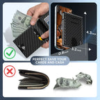 👛 Pop-Up Men's Wallet – RFID Blocking, Holds 12 Cards, Slim & Secure