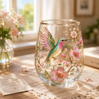 🌸🌿Garden Morning Bliss Glass Tea Cup☀️☕