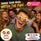 🤪 Kinetic Crazy Eyes Glasses 👓 for Instant Laughs 😂 & Party Fun