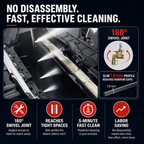 24" Portable Radiator Cleaning Wand🔥Free gift 1 x pure copper swivel joint, 1 x quick connector