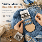 🧵 Fast Fabric Repair – Mini Darning Loom Kit