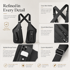 🎒 Concealed Carry Chest Holster Bag – Elevated Style