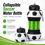 ⚽ Collapsible Soccer Water Bottle