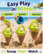 🏖️ Kids Sand & Water Funnel Toy with Sifting Shovel – Keeps Kids Busy All Afternoon 🌊