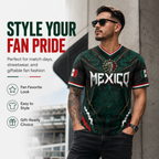 2026 New Mexico Eagle Warrior V-Neck Sports Jersey, Aztec Calendar Graphic Short Sleeve Shirt for Men, Green Black Soccer Fan Tee,summerwins