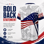 ⚽️V-Neck USA Bald Eagle Graphic Soccer Jersey, 2026 USA Fans Jersey, Gift for Soccer Fans, America Soccer Jersey for Player