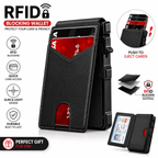🔥RFID Blocking Minimalist Pop-Up Wallet | One-Second Card Eject Design & Ultra Slim Pocket Wallet