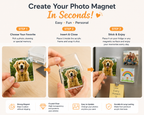 📸 DIY Photo Fridge Magnets Kit – Create Personalized Memory Keepsakes