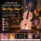 🎻 Crystal Violin Music Box – Bluetooth Speaker With Dream Light & Snow Effect