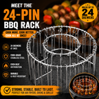 🔥Cook 24 Skewers at Once – No Flipping, No Mess, No Effort