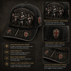 ⚡ Bound By Honor Forged In Steel – Knights Templar Cap