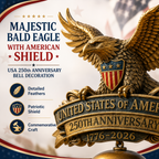 🔔American Eagle 250th Anniversary Doorbell 🇺🇸 ★Handmade, Dimensions: 8''×9''×12''★
