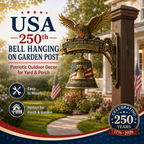 🔔American Eagle 250th Anniversary Doorbell 🇺🇸 ★Handmade, Dimensions: 8''×9''×12''★