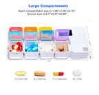 🔥 7-Day Pill Organizer with Alarm Reminder BPA-Free Food Grade Pill Box