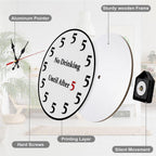 Funny "No Drinking Until After 5" Round Wall Clock