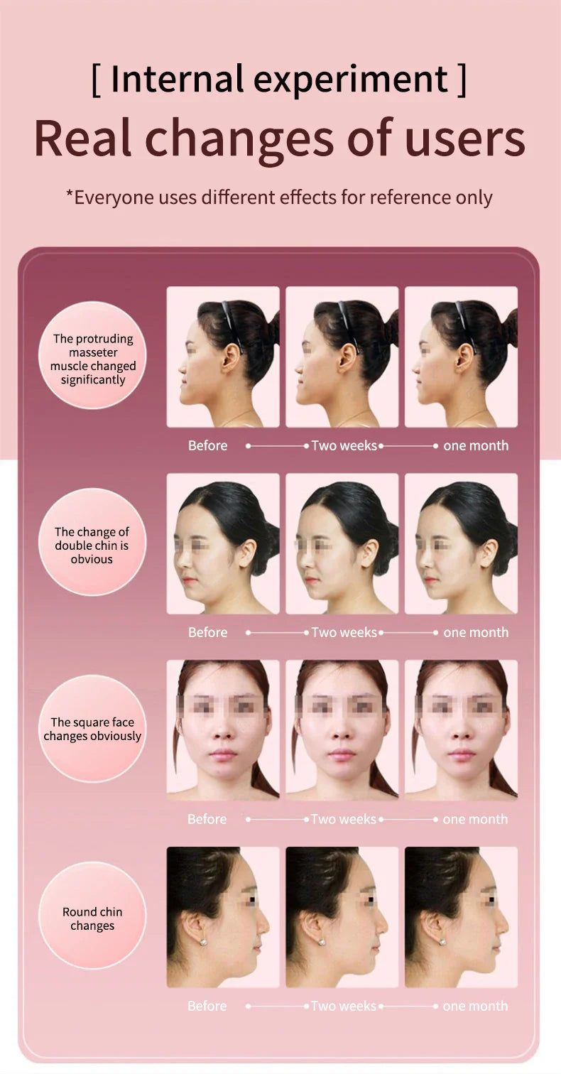 LED Photon Therapy Facial Slimming Vibration Massager Facial Lifting Device Facial Heated Double Chin V Face Vibration Massager