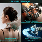 Heated Kneading Neck Massager Pillow – Cervical Relief