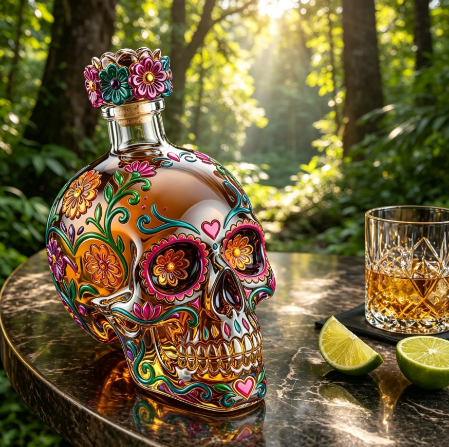 🔥HOT SALE-Day of the Dead Limited Edition Tequila Bottle