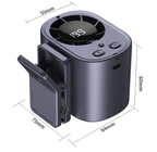 ⚡8400+ sold🌀Car Clip Fan with 360° Rotation & USB Rechargeable