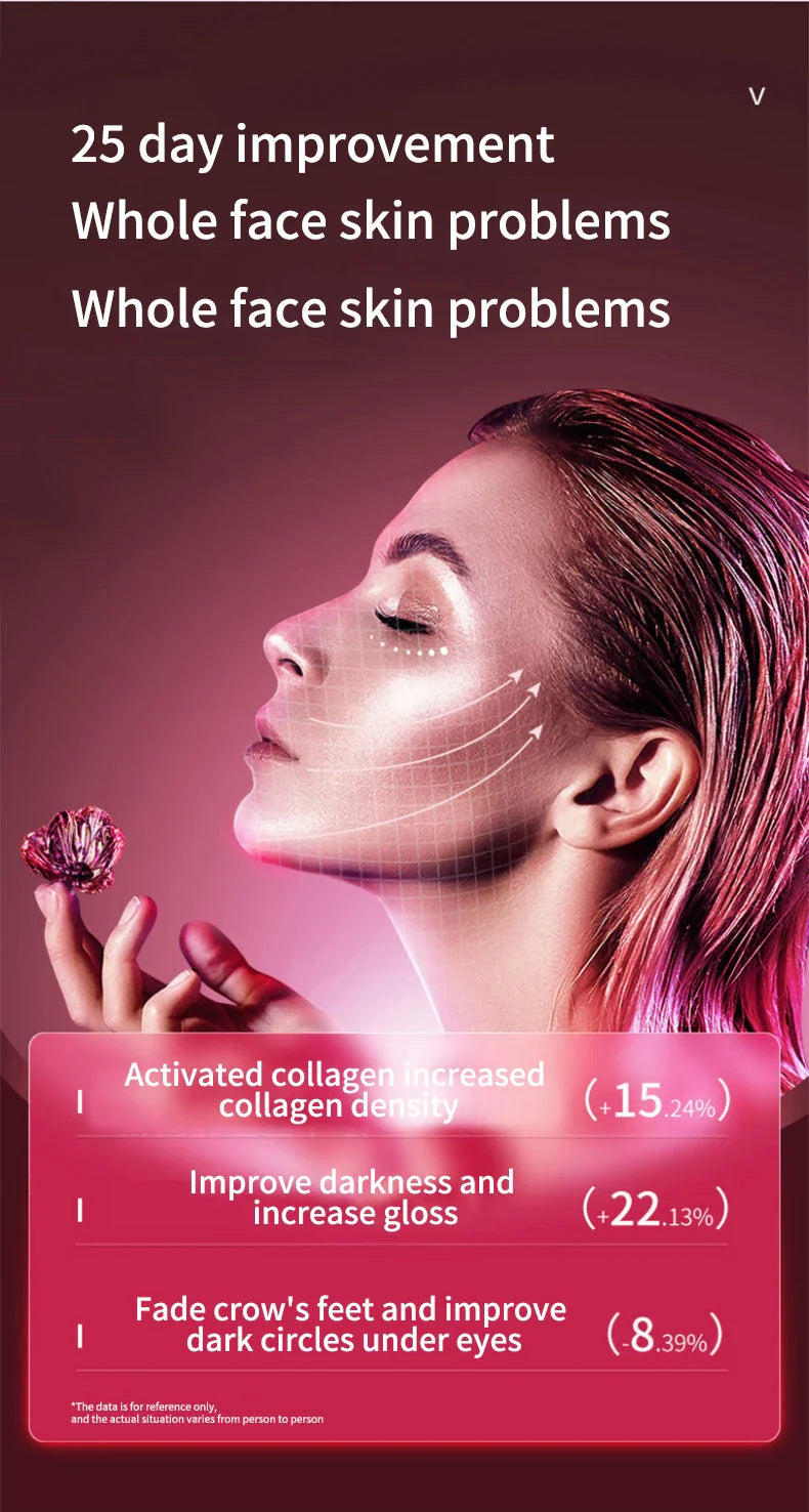 LED Photon Therapy Facial Slimming Vibration Massager Facial Lifting Device Facial Heated Double Chin V Face Vibration Massager