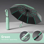 💧Automatic Folding Umbrella,Portable Rain Umbrella with Loop Buckle, Windproof & Waterproof Umbrella for Men & Women