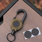 ⚡ Heavy‑Duty Retractable Keychain – Strong Retractable Key Holder with Steel Cable, Belt Clip, and 360° Swivel