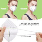 🛍️ 50/100-Pack KN95 Masks – 5-Layer Breathable Protection in Multiple Colors