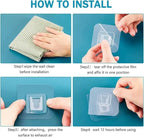 Wall Hooks Hanger - Double Sided Adhesive Suction Cup
