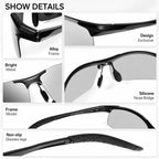 Summervibes Unisex Fashion Polarized Sunglasses, UV400 Anti Blue Light Sun Glasses for Photography Hiking Beach Outdoor