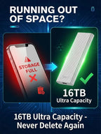 ⚡Flash Sale⚡ 50K+ SOLD! Almost Gone-🔥16TB Large-Capacity Type-C Portable Mini SSD