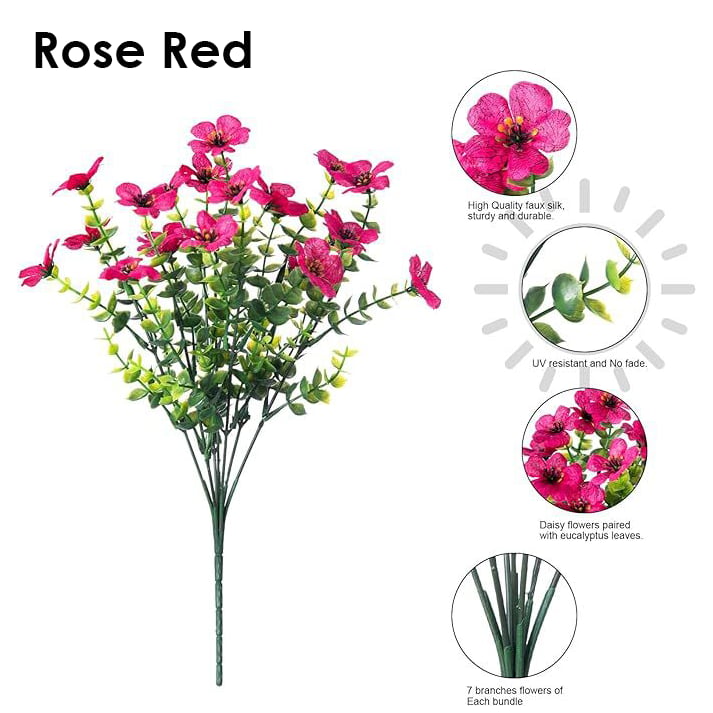 💐 UV-Resistant Colorful Artificial Flowers – 49% OFF Today Only 🌸