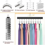 ✔️Wooden Hat Organizer with 12 Stainless Steel Clips Holds