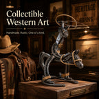 🔥Handcrafted  Cowboy Iron Pony Ornament