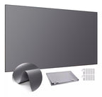 120 Inch Projector Screen, 4K Metal Lightproof Foldable Portable Movie Screen 16:9 for Home Theater Party Office Classroom Outdoor Indoor, Easy Installation with Velcro HD Projector Screen