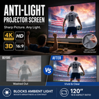 ⚽️World Cup Mega Sale - 50% OFF 🔥Backlit Projection Screen (16:9)🎥