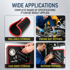 Magnetic Tool Mat & Holder | 12.8"x9.8" Flexible Magnetic Tray for Garage Workshop, Scratchproof PVC Surface with Non-Slip Grip | Auto Repair, Toolbox Organizer for Mechanics & DIY fathersdaygift
