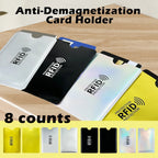 [8-Pack] RFID Blocking Sleeves: Slim & Lightweight Protection for Credit & ID Cards