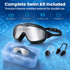 🏊 Anti-Fog Pro-Grade Adult Swim Goggles