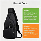 🔥Men's Waterproof Oxford Sling Chest Bag for Travel & Daily Use