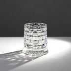 Luxury 360° Spinning Crystal Glass – Star-Cut Stress Relief Whiskey & Wine Glass